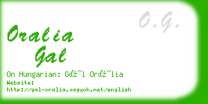 oralia gal business card